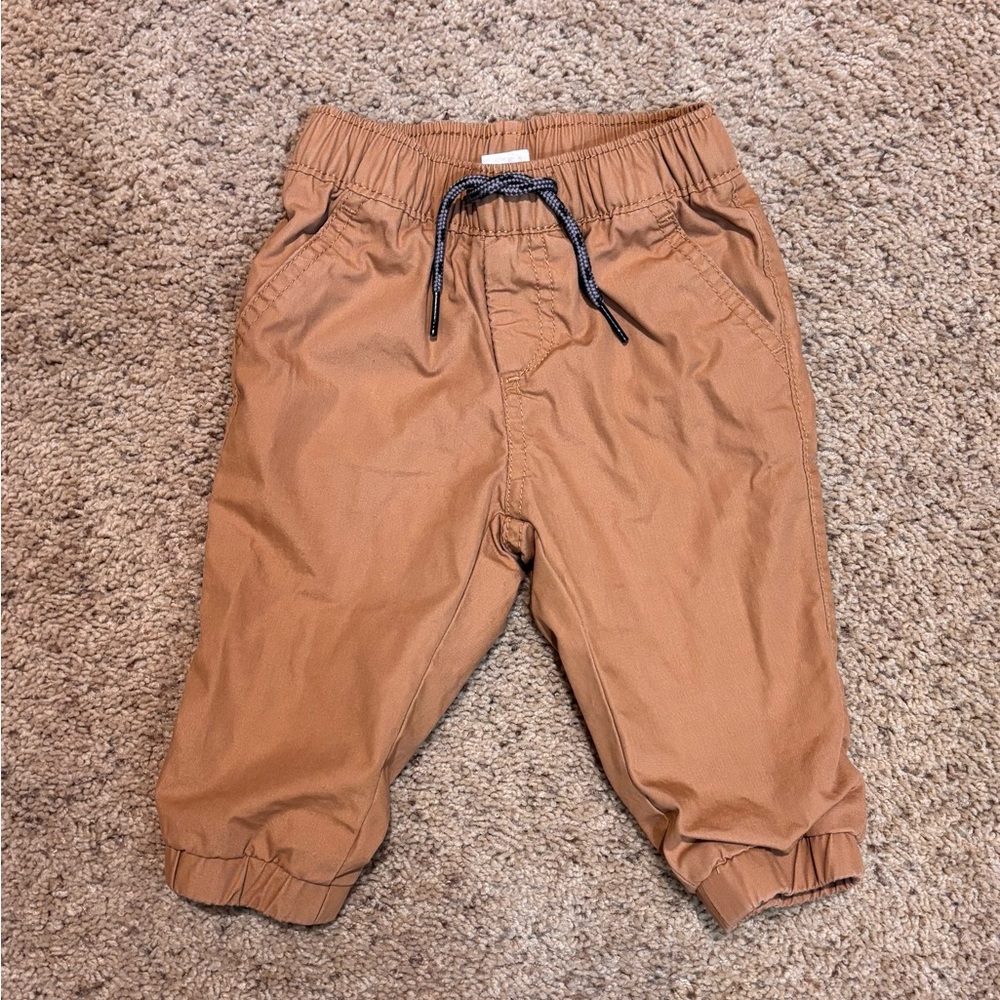 GAP Kids Brown Lined Pants with Elastic Waist, size 6-12 months